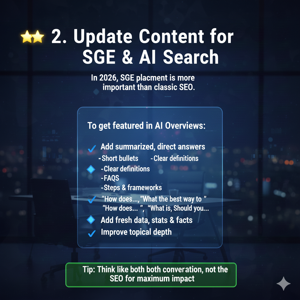 Content Refreshing Strategy:
Updating Old Pages for New Gains