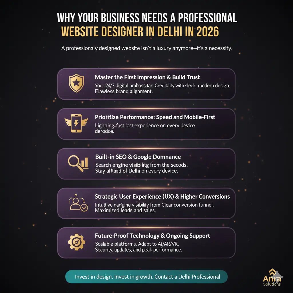 Why Your Business Needs a Professional Website Designer in Delhi in 2026