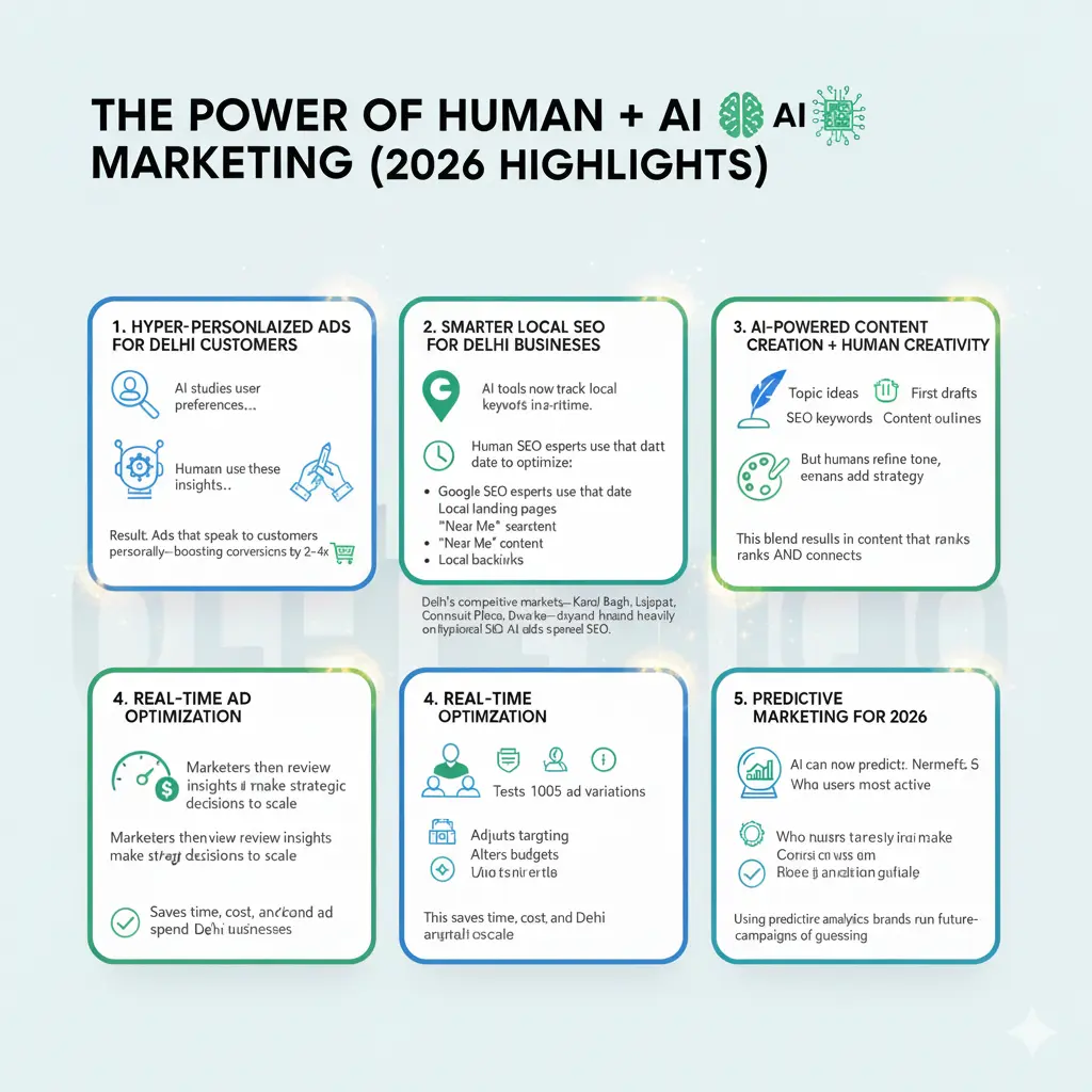 AI + Human Marketing: The Future of Digital Advertising in Delhi
