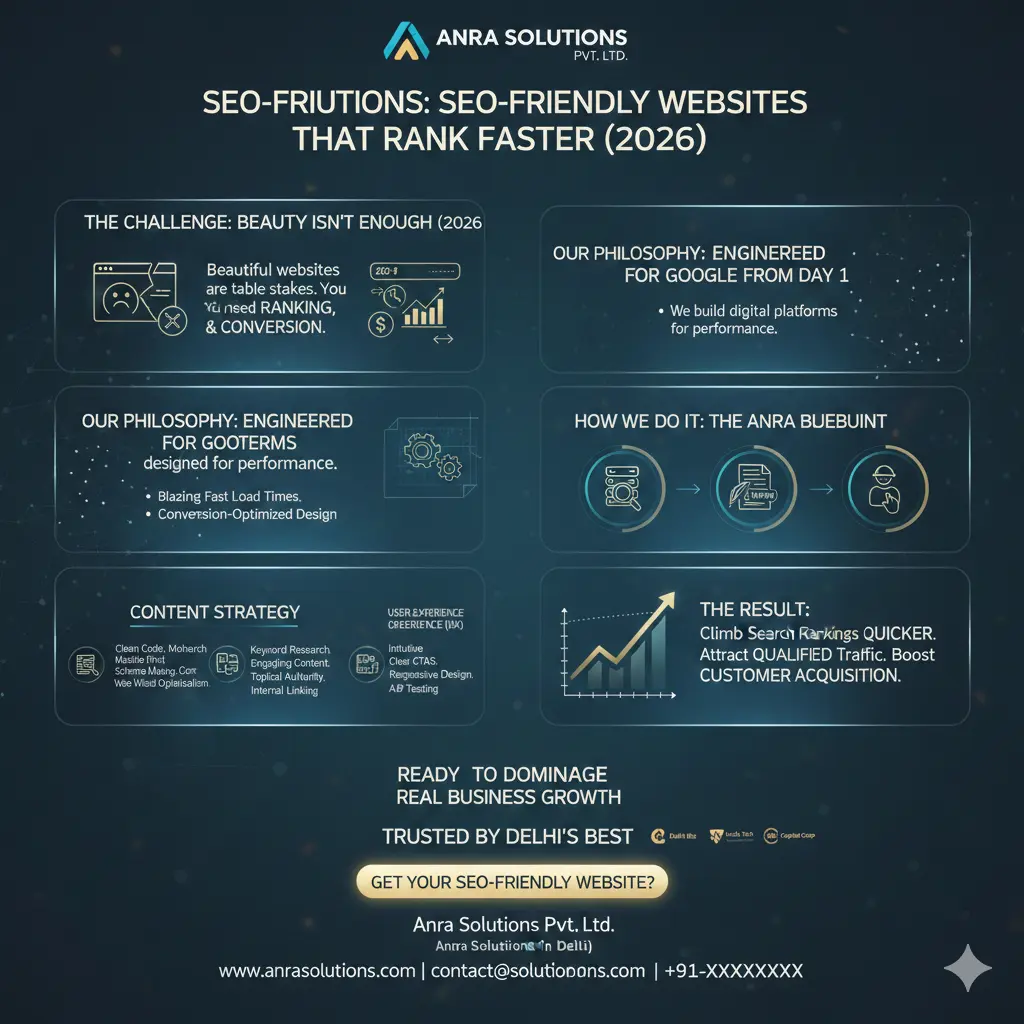 How Anra Solutions Builds SEO-Friendly Websites That Rank Faster in 2026