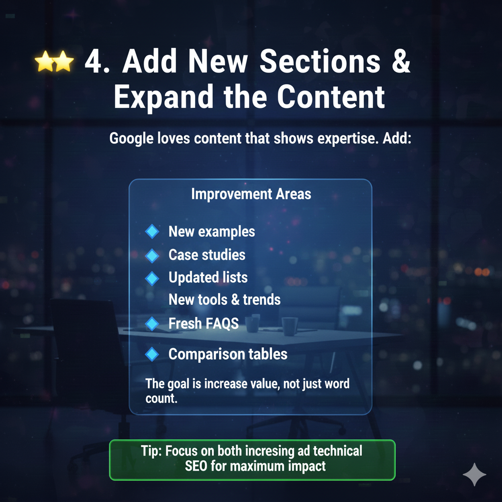 Content Refreshing Strategy:
Updating Old Pages for New Gains