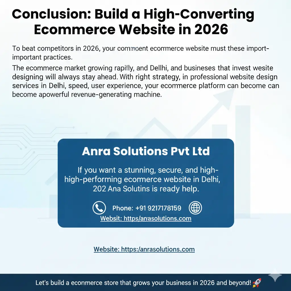 Ecommerce Website Designing in Delhi: Cost, Process & Best Practices (2026)