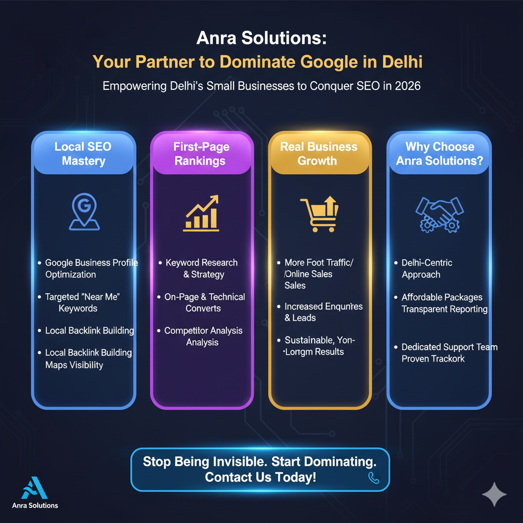 How Anra Solutions Helps Small Businesses Dominate Google Rankings in Delhi