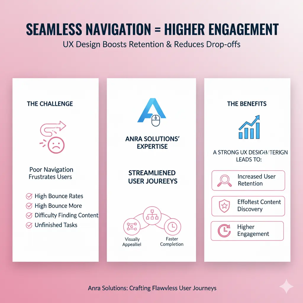 How UI/UX Design Impacts Customer Engagement: A Strategic Guide by Anra Solutions