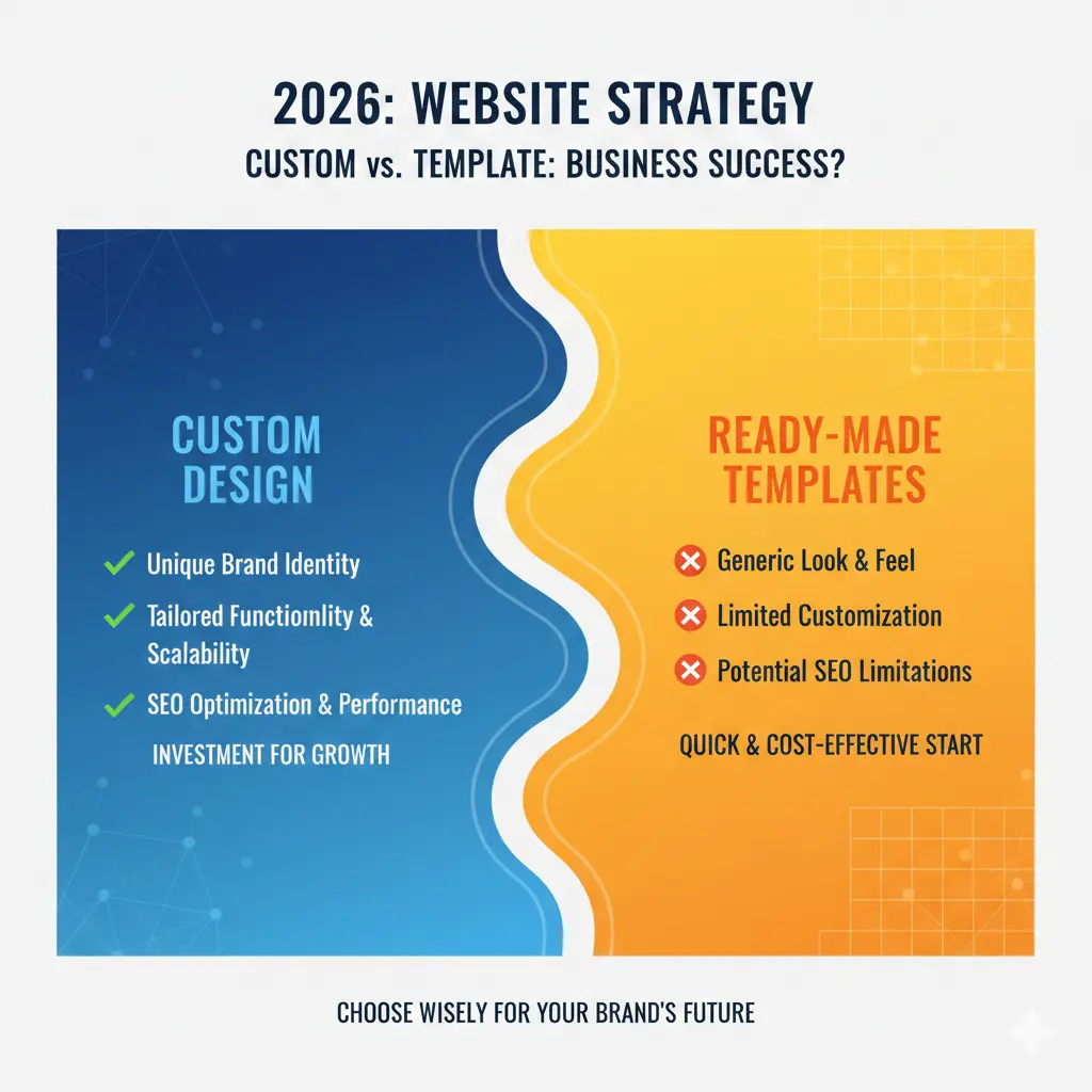Custom Website Design vs Ready-Made Templates: What’s Better for Your Business in 2026?