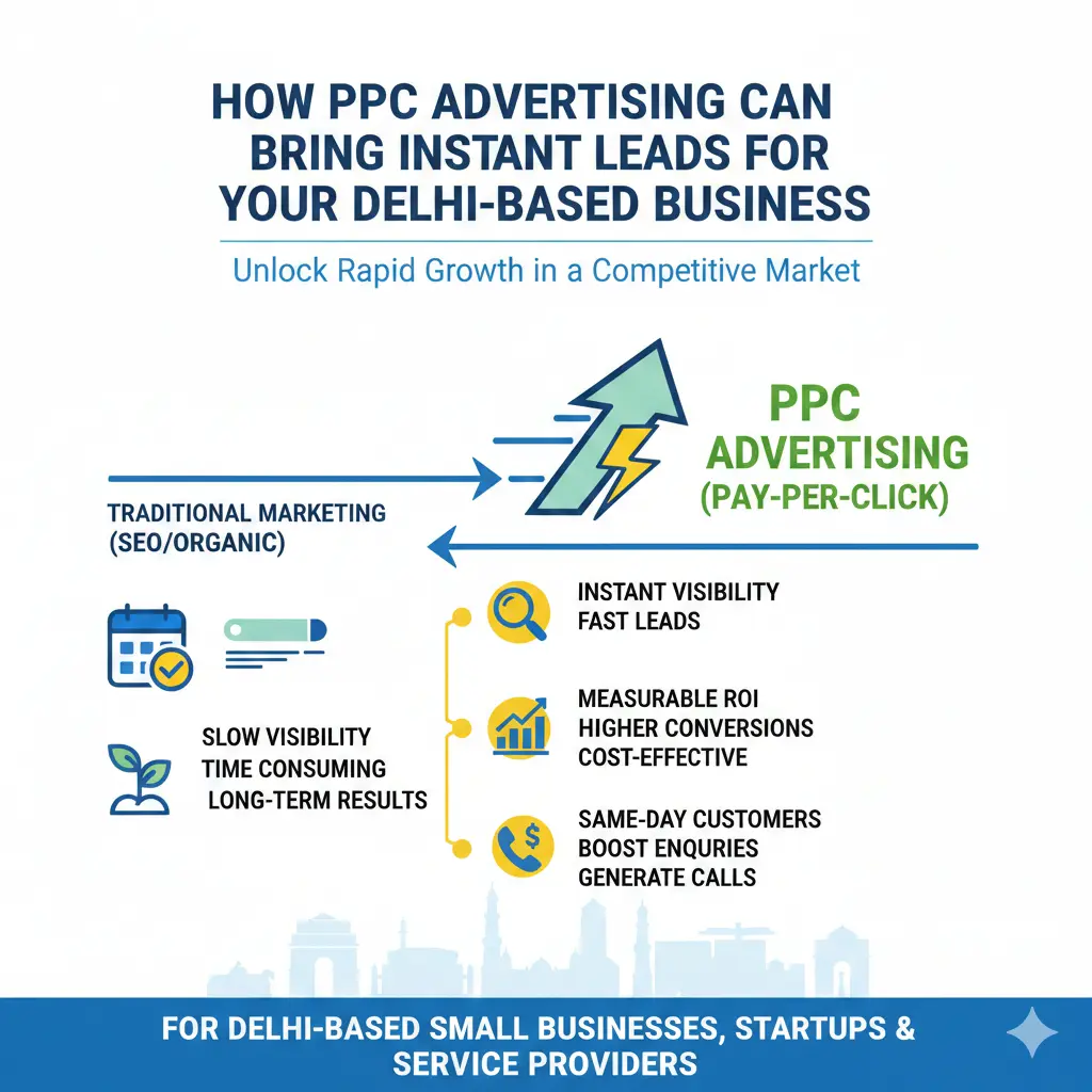 How PPC Advertising Can Bring Instant Leads for Your Delhi-Based Business