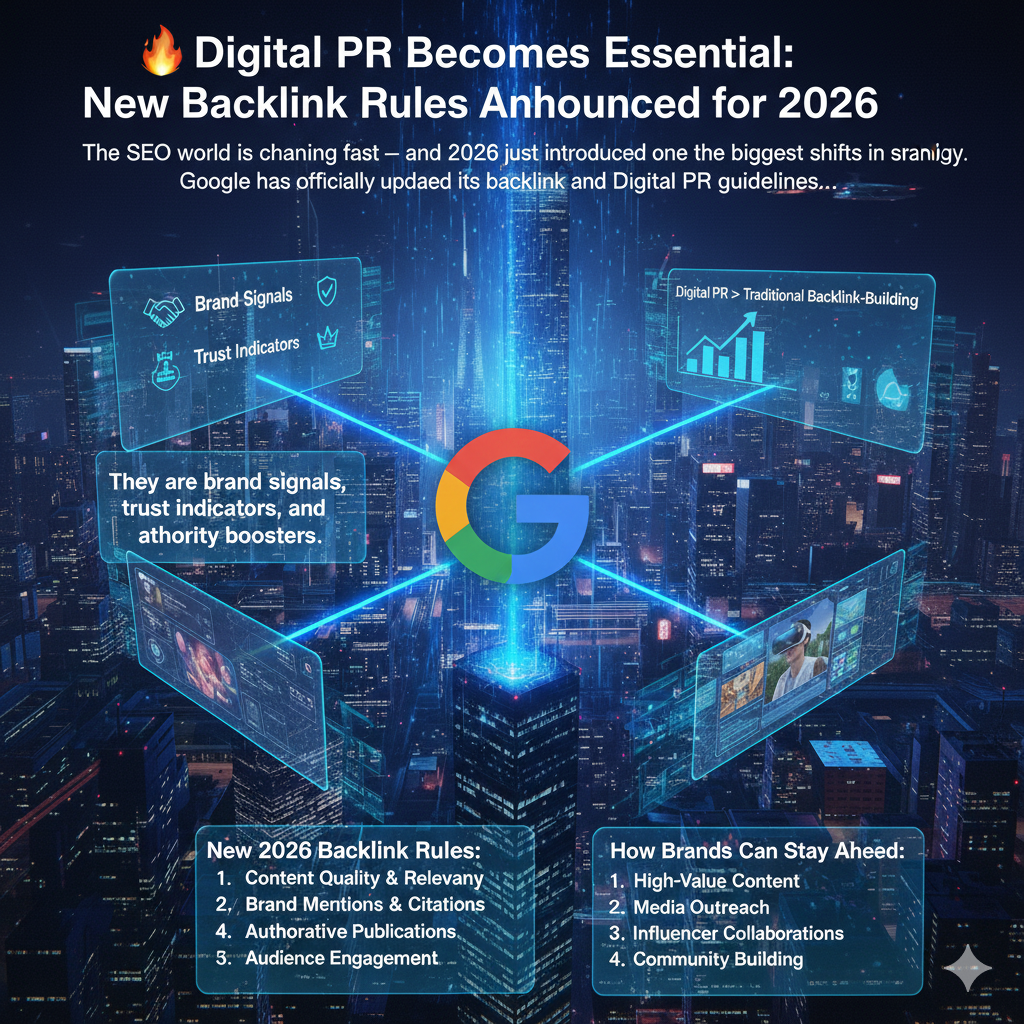 Digital PR Becomes Essential: New Backlink Rules Announced for 2026