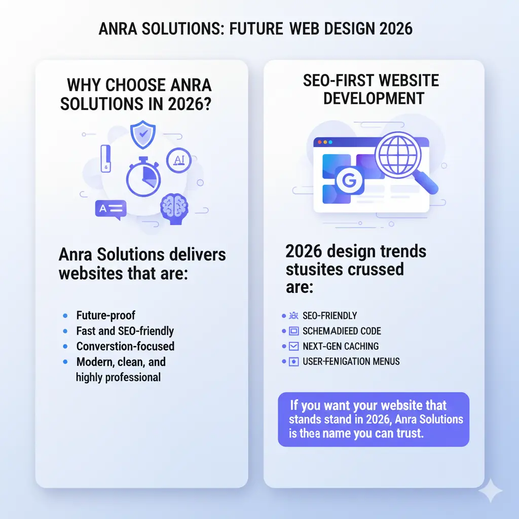 Top Website Designing Trends for 2026: How Anra Solutions Stays Ahead of the Curve