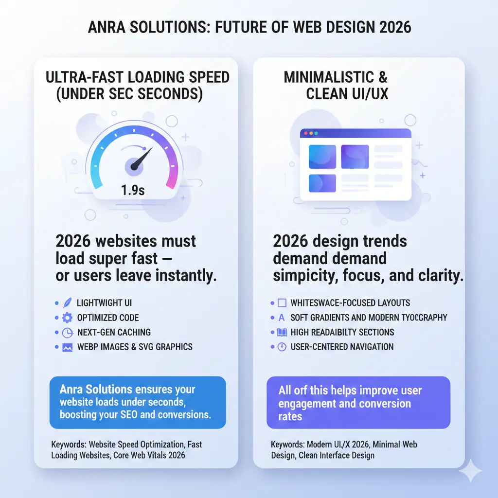 Top Website Designing Trends for 2026: How Anra Solutions Stays Ahead of the Curve