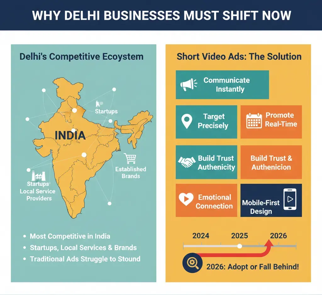 The Rise of Short Video Ads: Why Delhi Businesses Must Shift in 2026