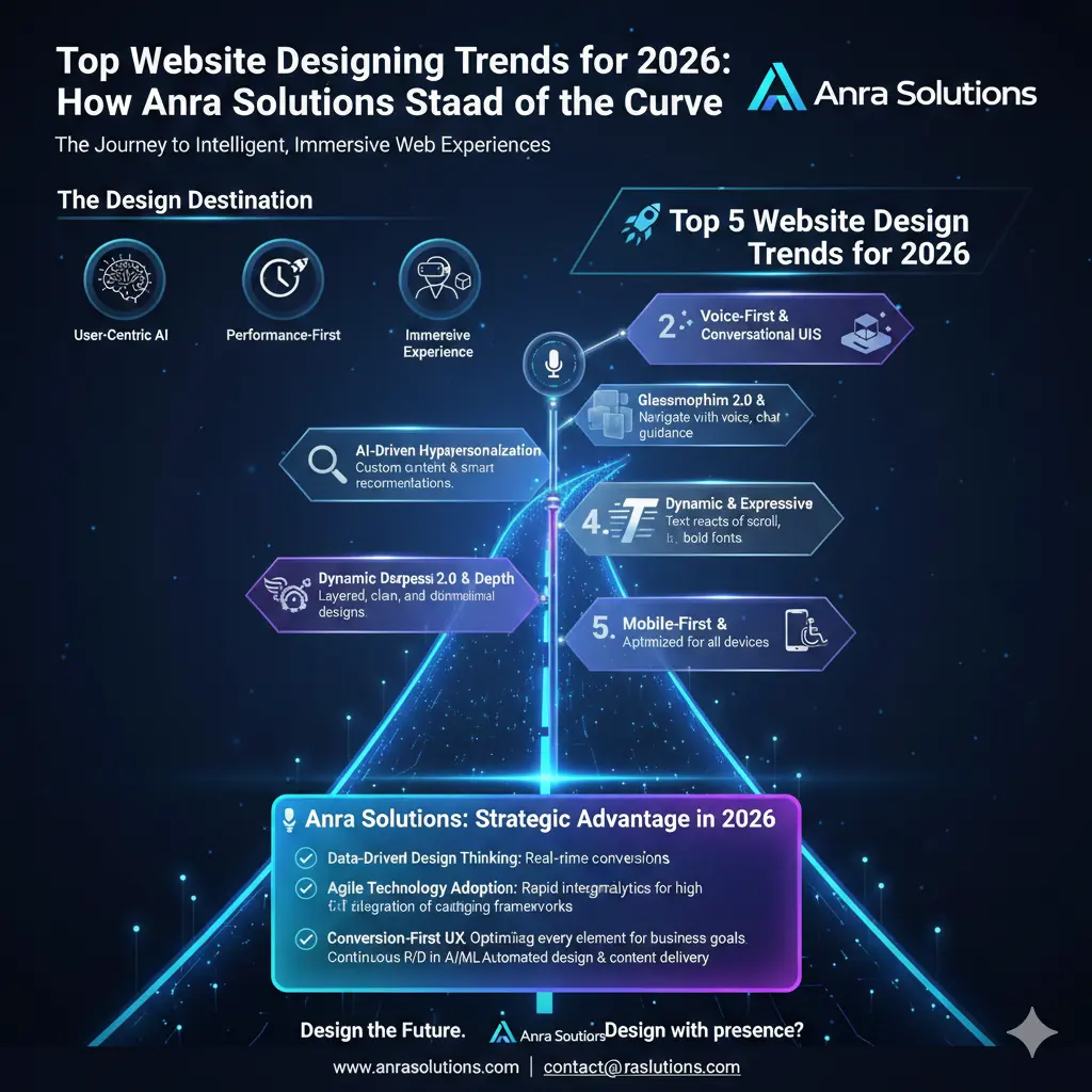 Top Website Designing Trends for 2026: How Anra Solutions Stays Ahead of the Curve