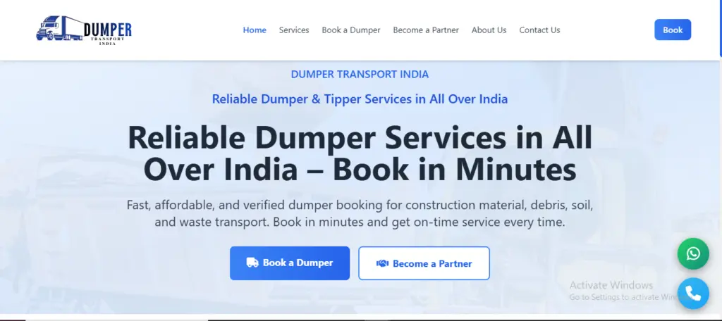 Dumper Transport India